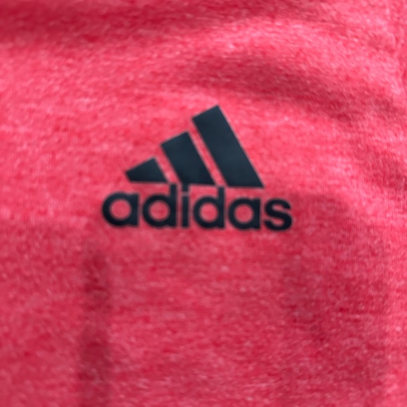 Men’s large Weathered red Adidas T-shirt with short sleeves black logo - Picture 5 of 5